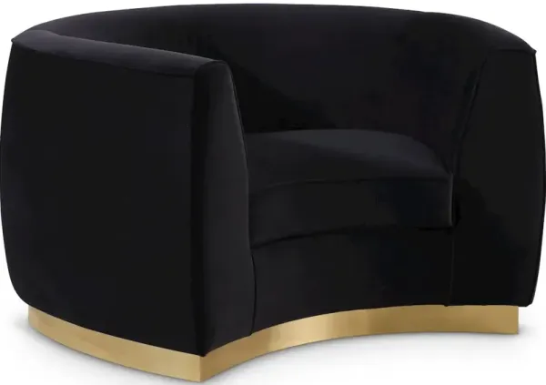 Meridian Furniture Julian Black Velvet Chair