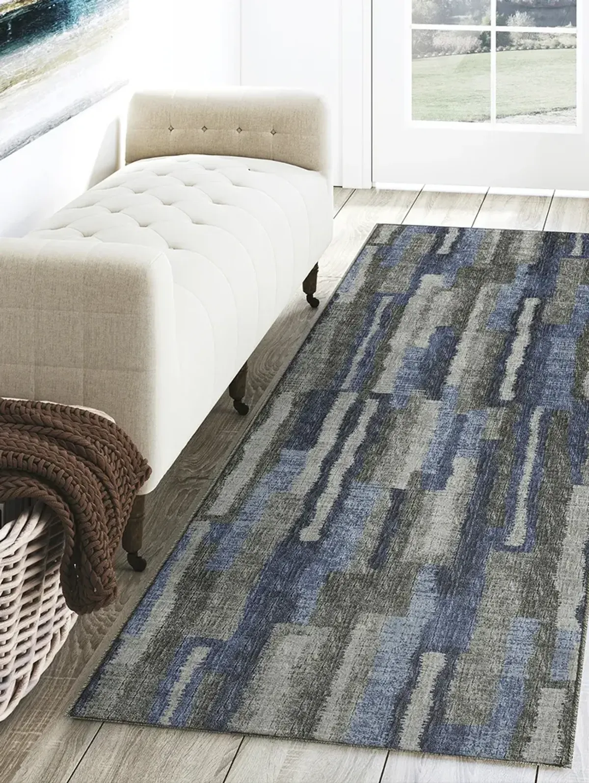 Brisbane BR7 Navy 2'3" x 7'6" Rug