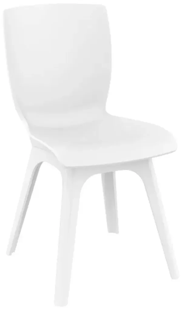 Belen Kox Modern Chair, Set Of 2, White, Belen Kox