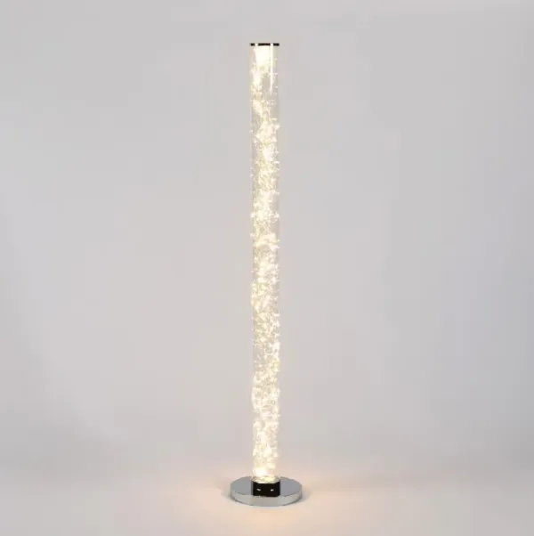 Streamdale 49" Exposed Rope LED Minari Clear Column Floor Lamp