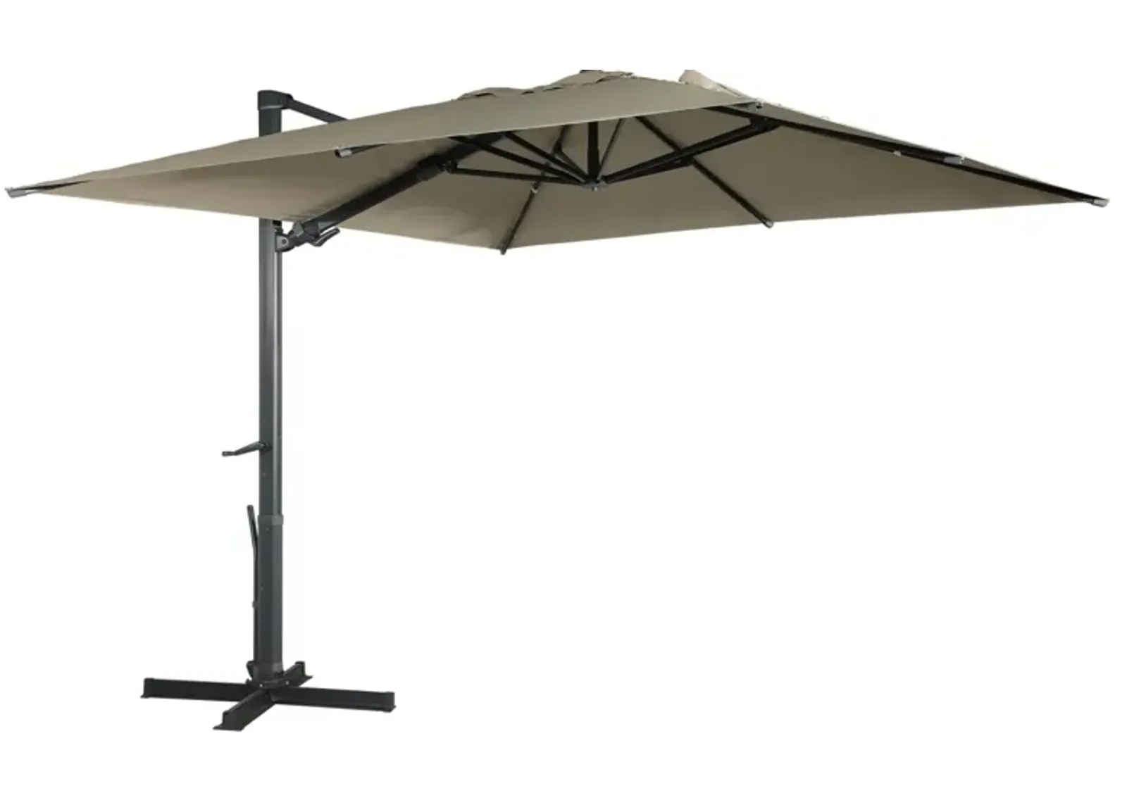 MONDAWE 10ft Square Cantilever Patio Umbrella for Outdoor Shade