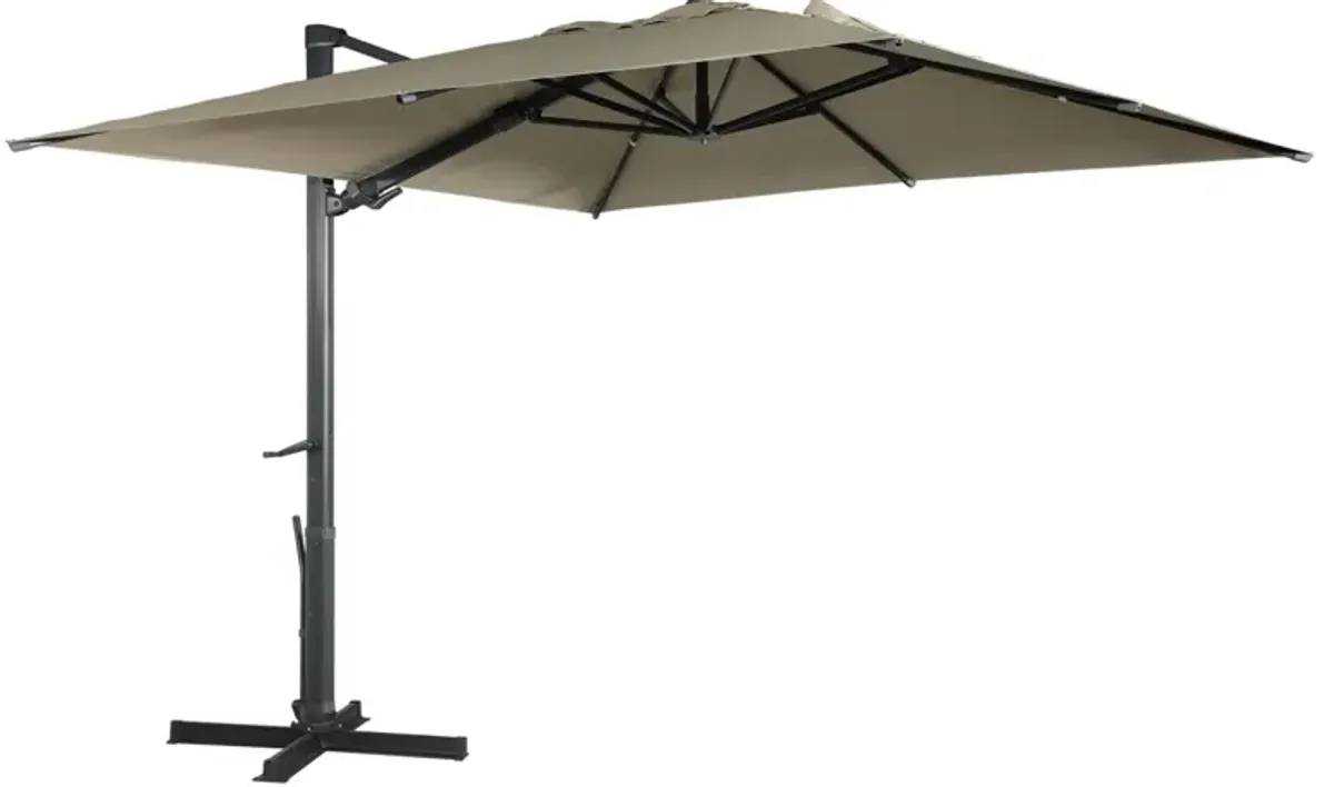 MONDAWE 10ft Square Cantilever Patio Umbrella for Outdoor Shade