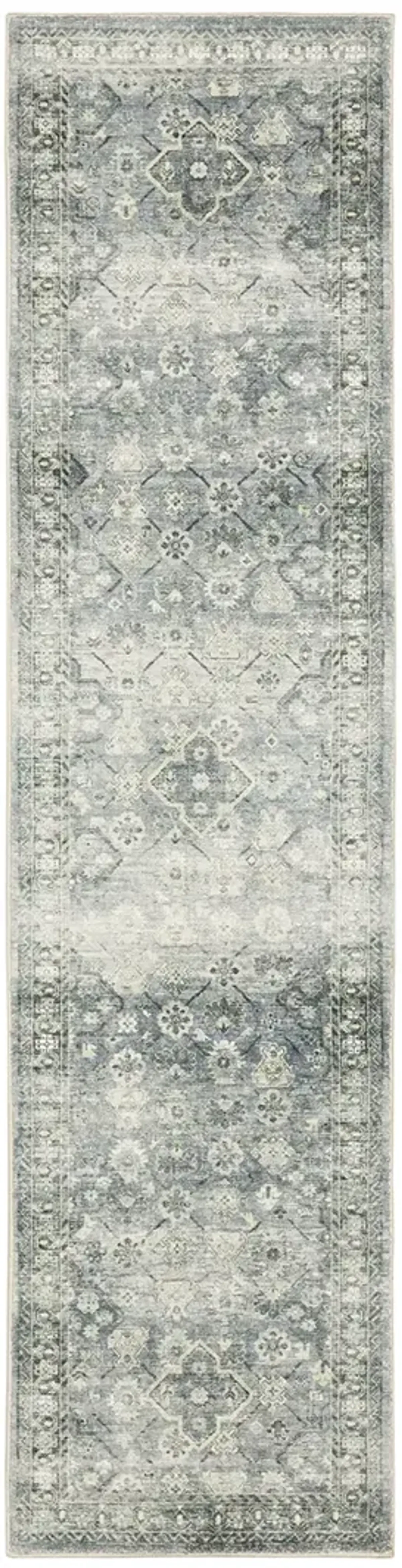 Savoy 2' x 8' Blue Rug