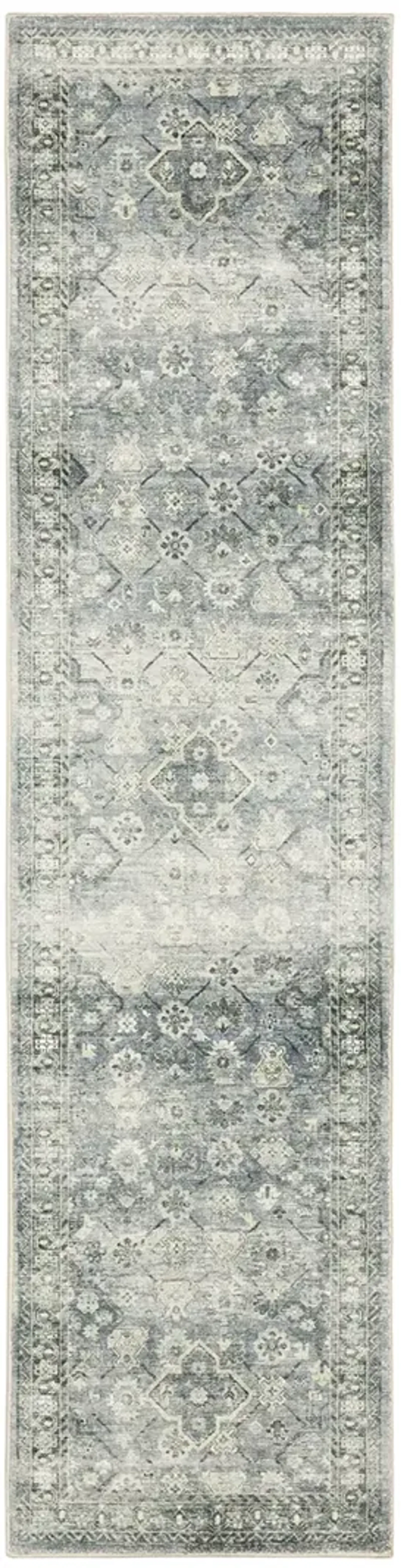 Savoy 2' x 8' Blue Rug