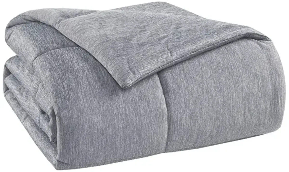 Gracie Mills Heathered Jersey Knit Down Alternative Comforter