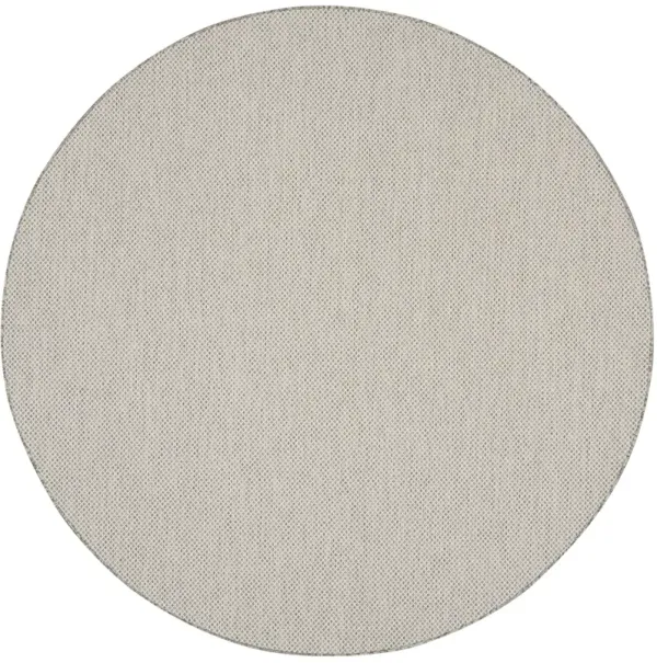 Courtyard COU01 Ivory/Silver 10' x Round Rug