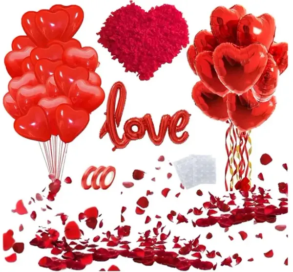 50 pieces Red Petals for Valentines Day,Propose Marriage,Wedding Party