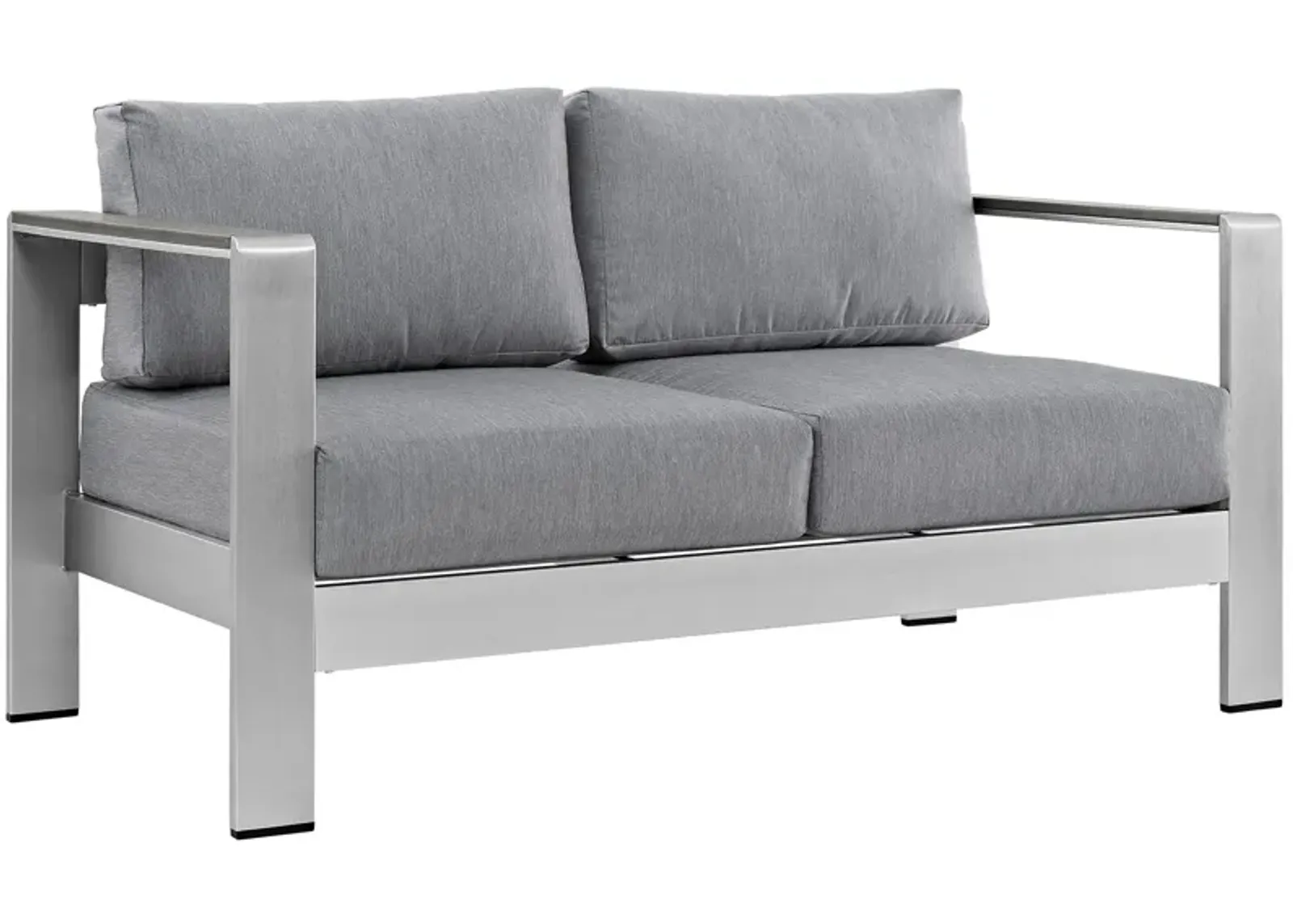 Modway - Shore Outdoor Patio Aluminum Loveseat