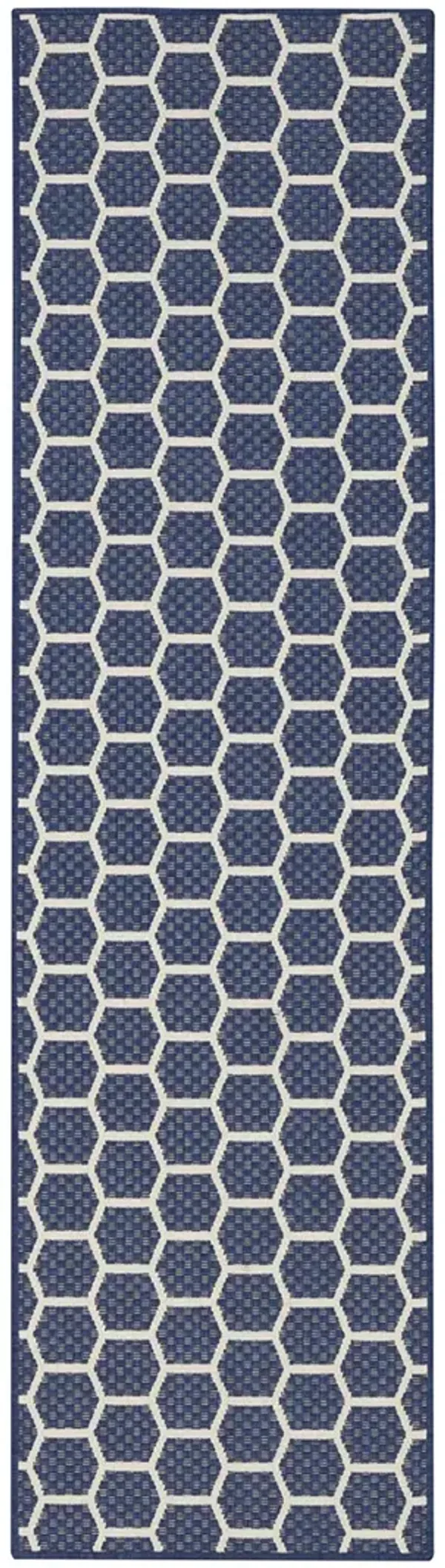 Twist Reversible TWS01 Navy 2'2" x 10' Rug