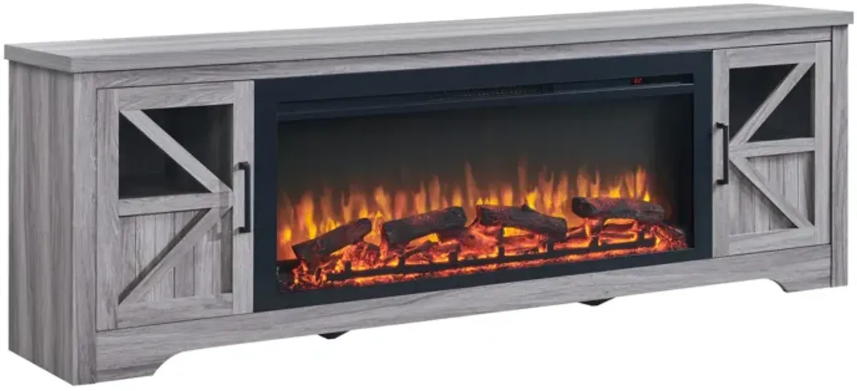 Streamdale 75" Fireplace TV Stand for TVs up to 80",with 44" Electric Fireplace