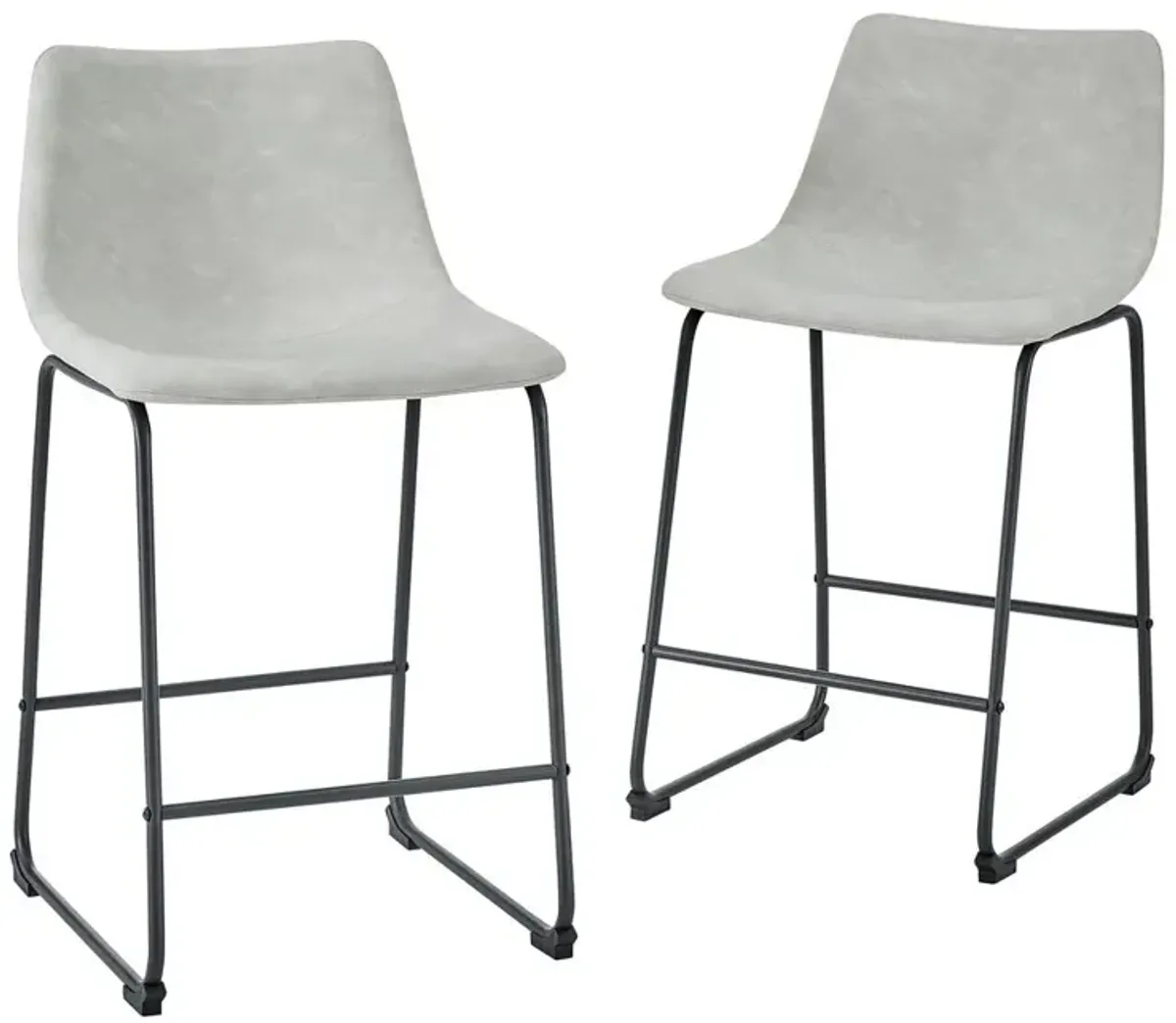 Belen Kox Urban Industrial Faux Leather Counter Stools, Belen Kox