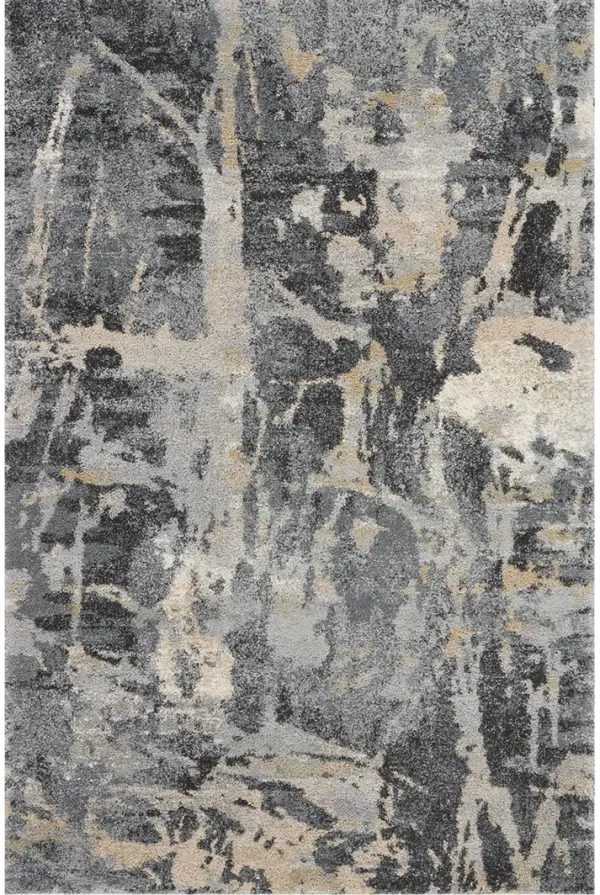 Fusion FSS10 Gray 4' x 6' Rug