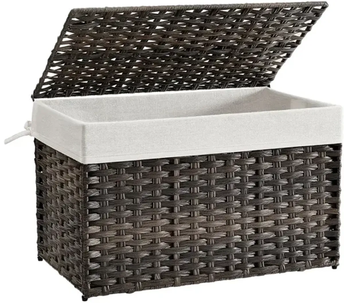 Storage Trunk with Cotton Liner and Metal Frame for Bedroom and Closet