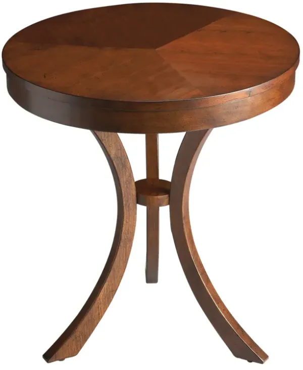 Round Side Table with Wooden Top, Functional Accent Table for Any Room