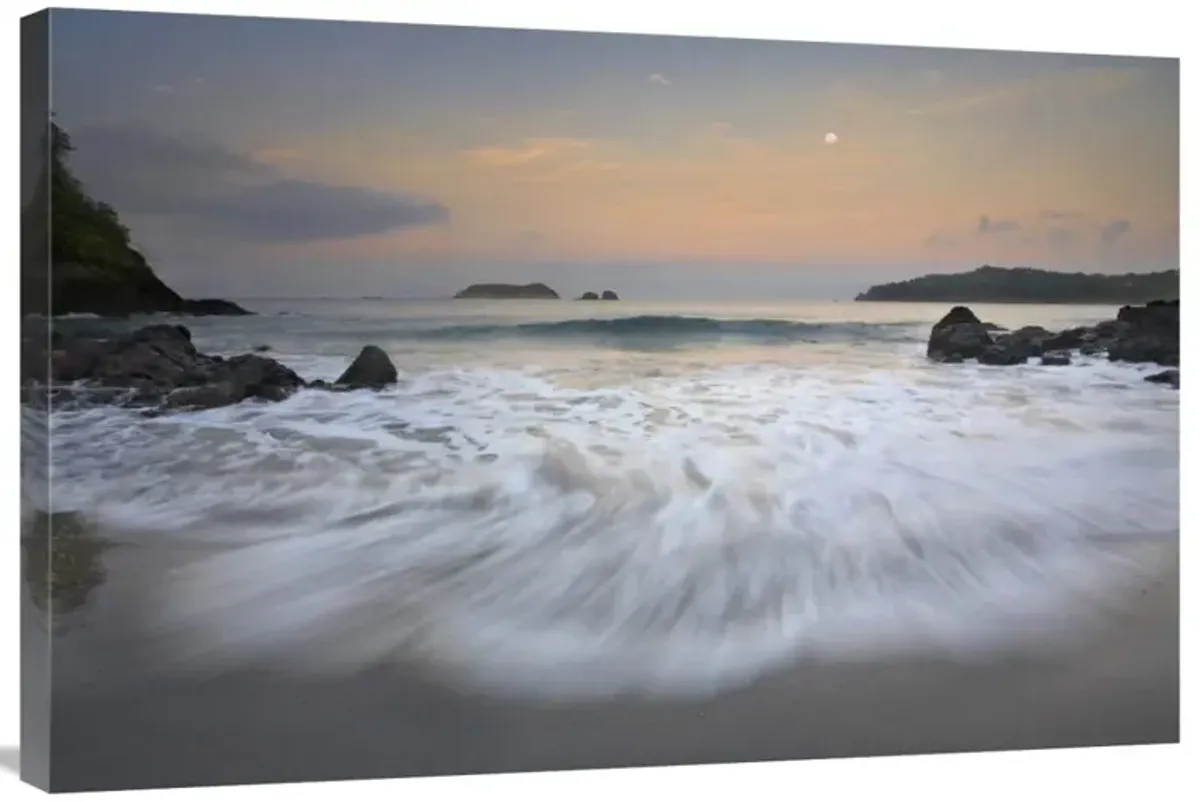 Moon over Playa Espadilla, Costa Rica-Canvas Art-36x24