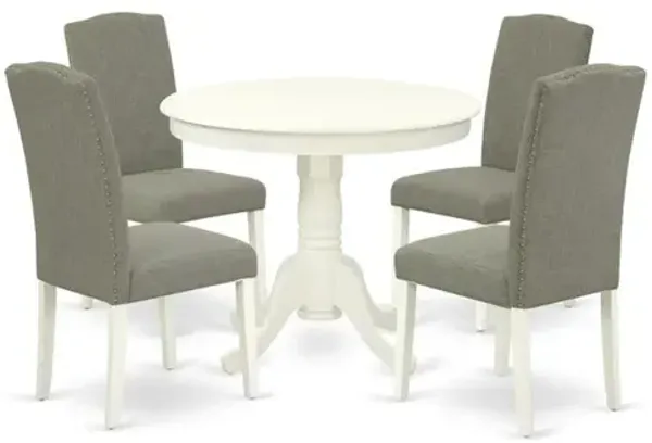 Dining Room Set Linen White