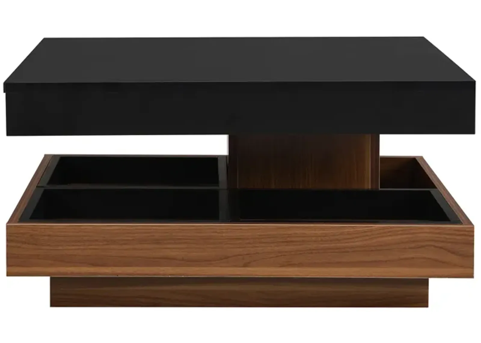 Merax Modern Square Rotating Coffee Table