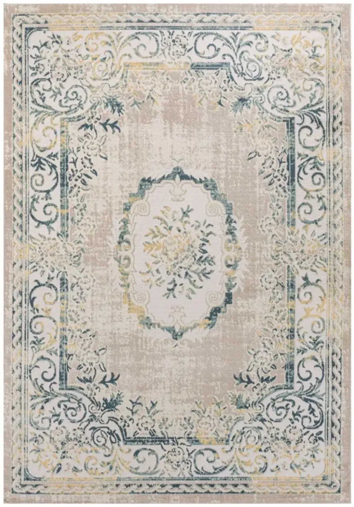 Rosalia Cottage Medallion Area Rug