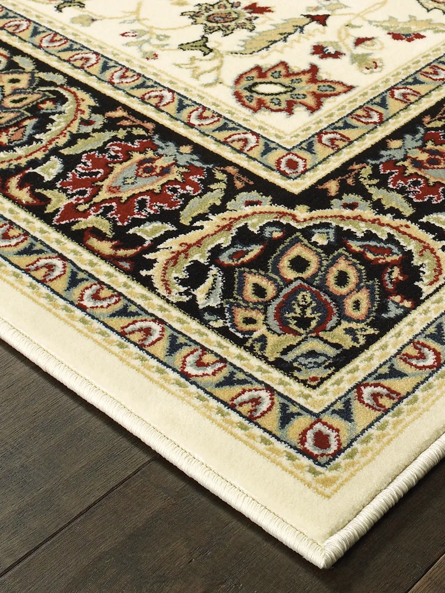 Kashan 1'10" x 3' Ivory Rug