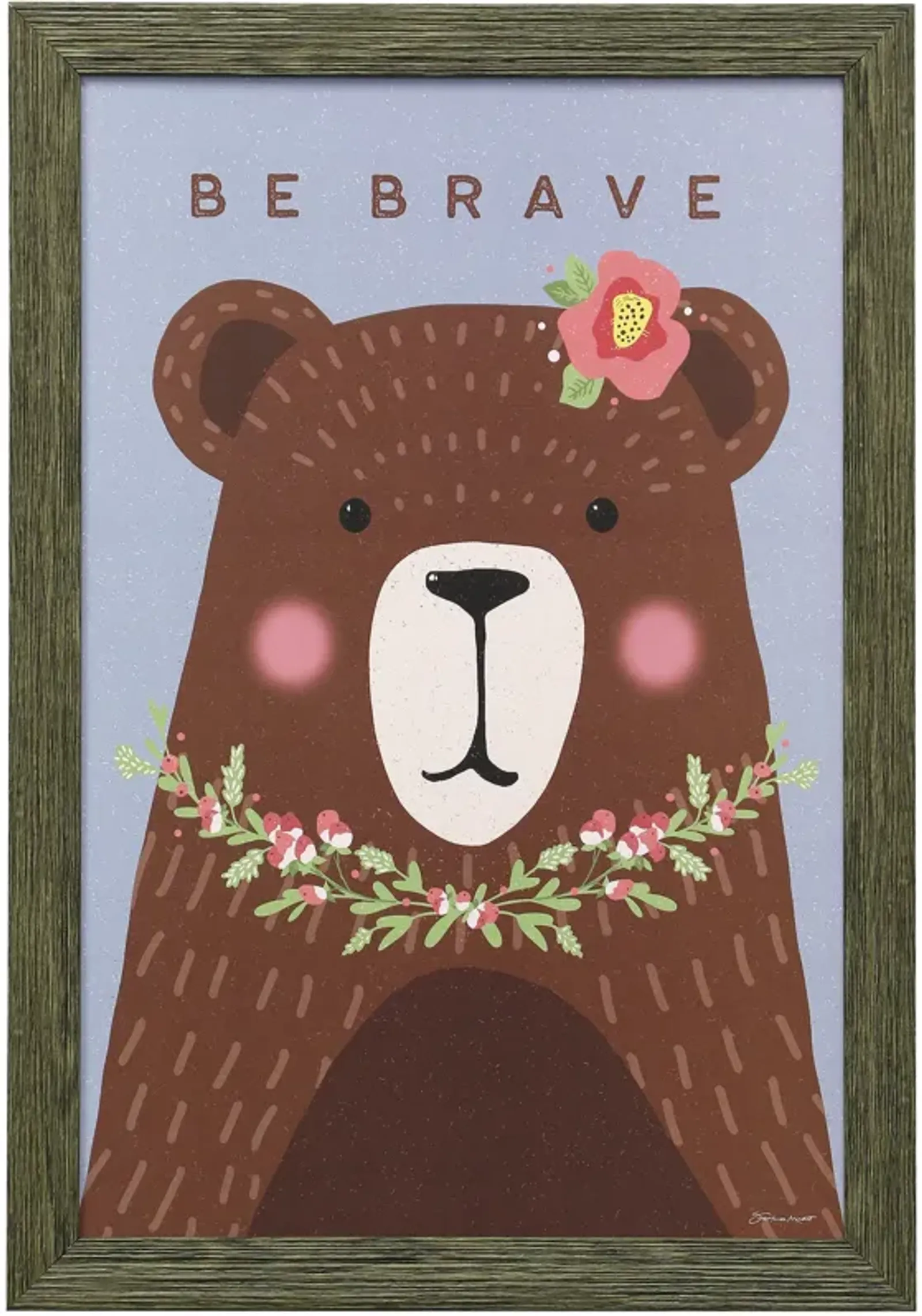 Brave Bear Framed Print