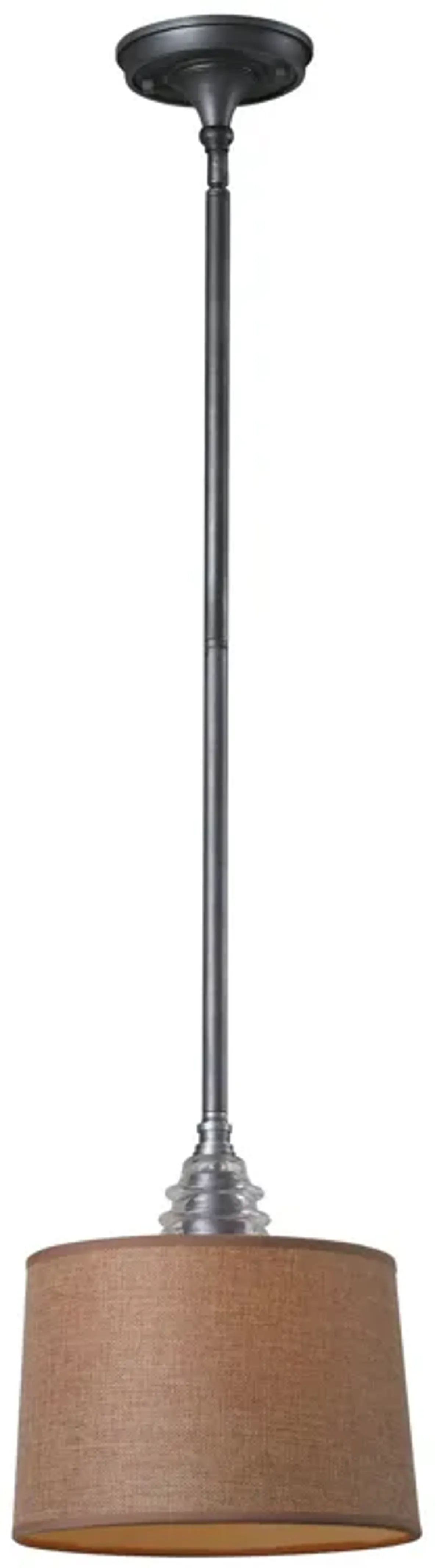 Insulator Glass 1-Light Mini Pendant