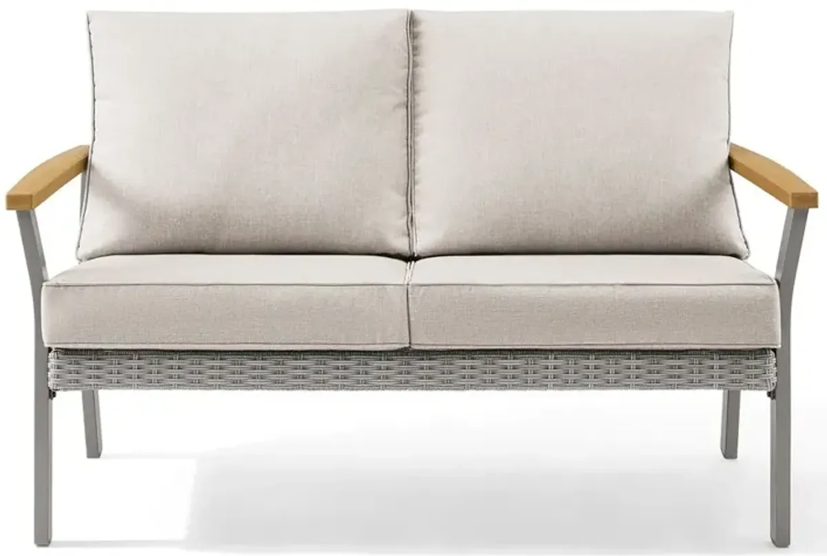 Loveseat 2-Seat Sofa with Plush Cushions and Modern Design