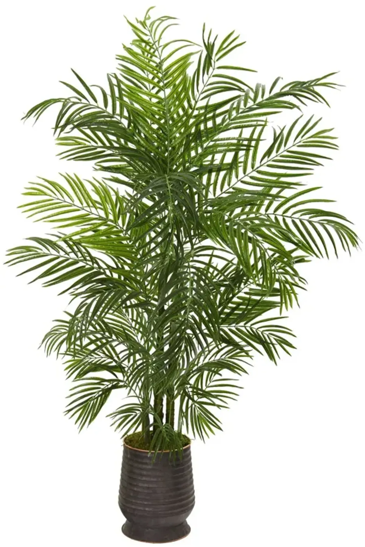 Nearly Natural 65-in Areca Palm Tree in Planter UV Resistant (Indoor/Outdoor)