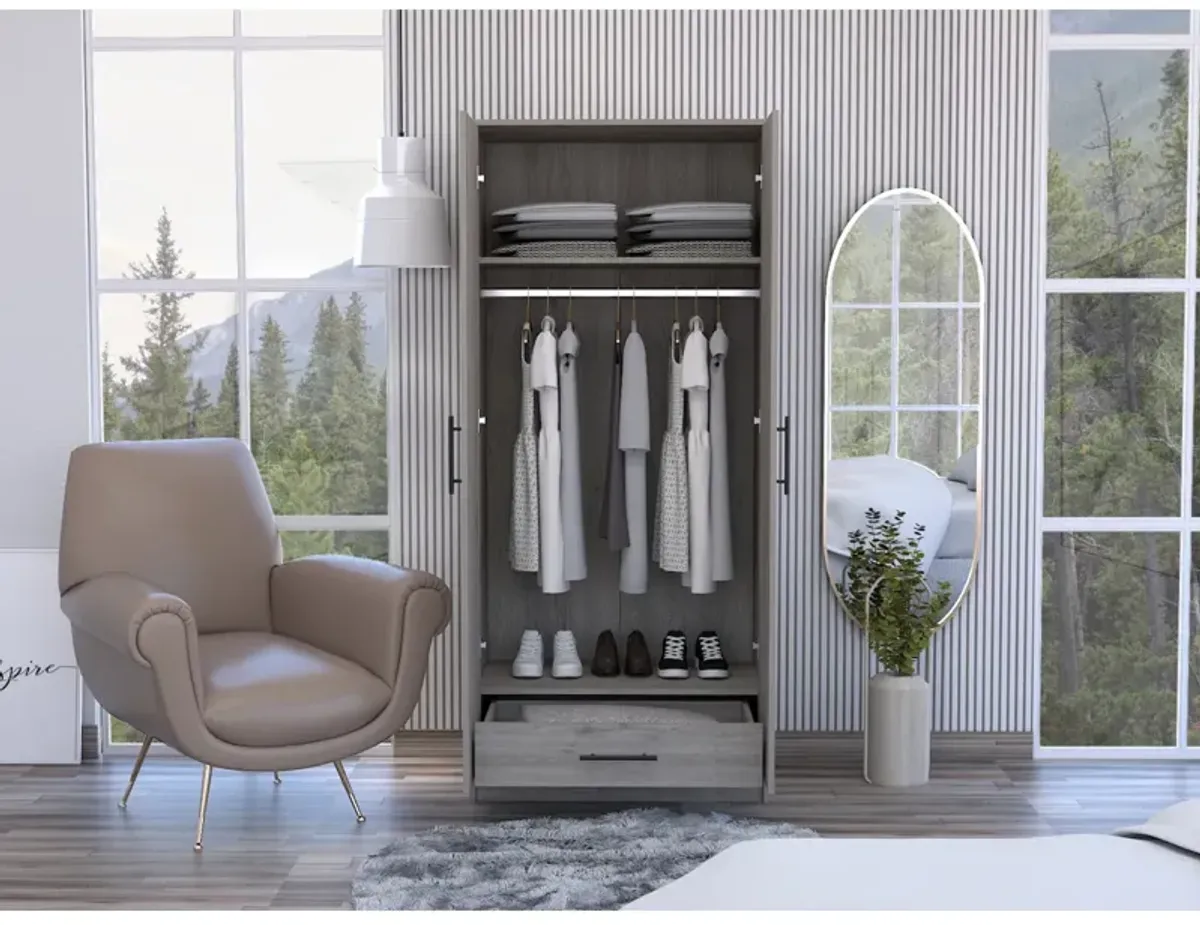Streamdale Conway Rectangle Armoire Light Gray