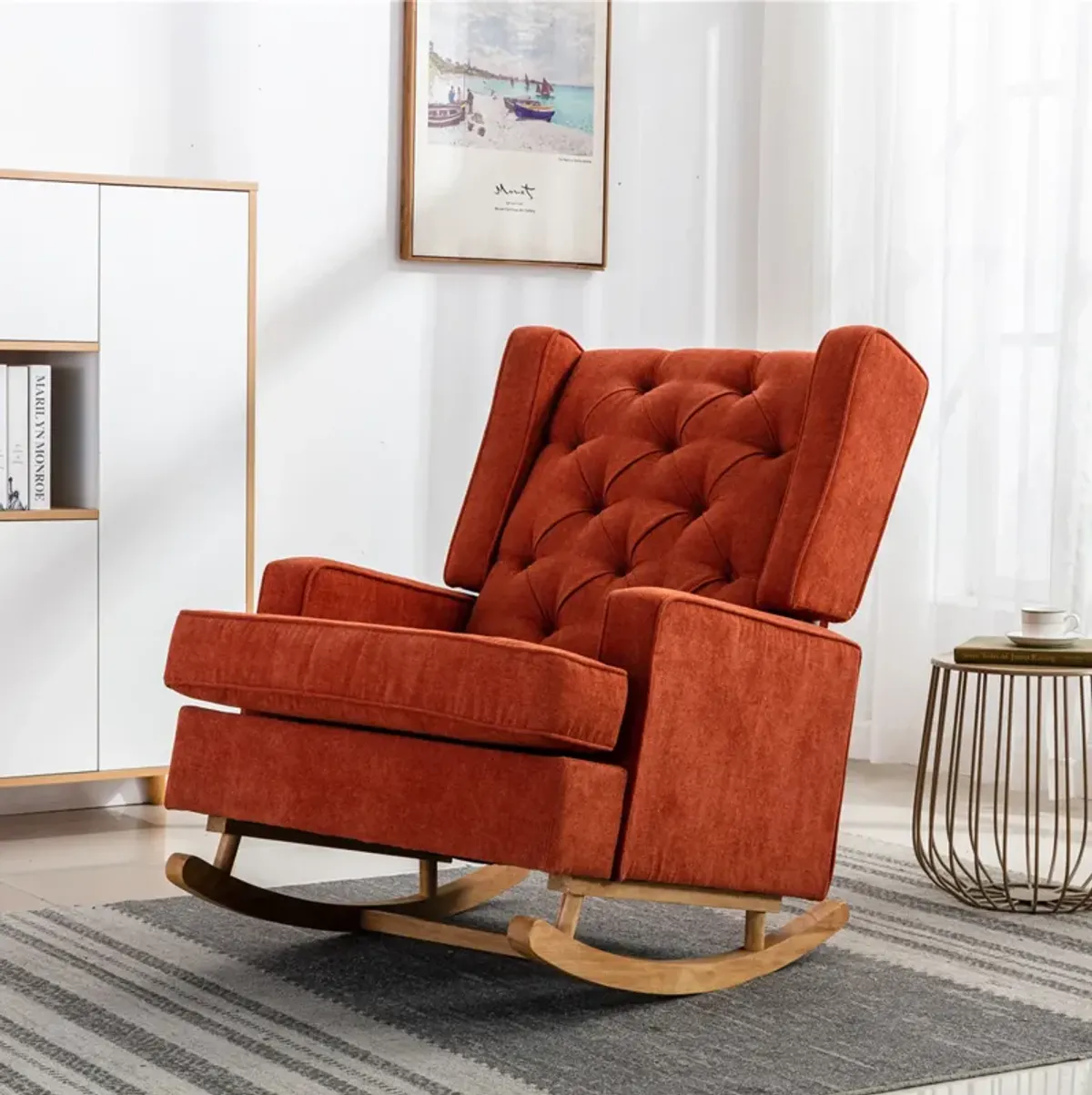 MONDAWE Comfortable Rocking Chair  Accent Chair Living Room