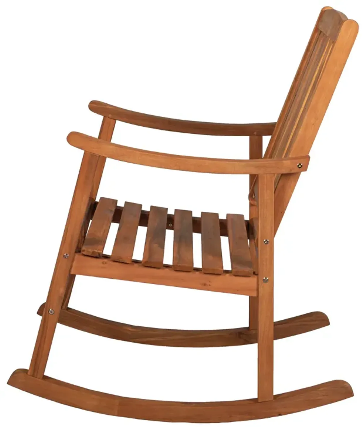 Penny Classic Slat Back Acacia Wood Patio Outdoor Rocking Chair