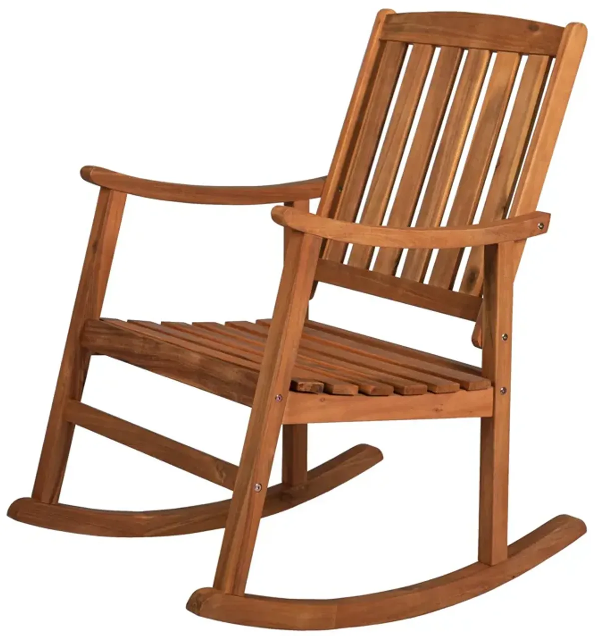 Penny Classic Slat Back Acacia Wood Patio Outdoor Rocking Chair