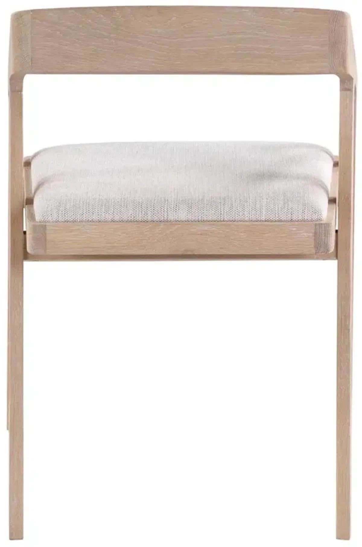 Moe's Home Collection Padma Oak Arm Chair Light Grey