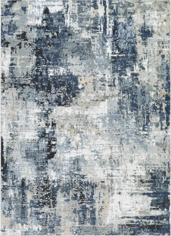 Jolie JLO-2300 6'7' Square Blue Rug
