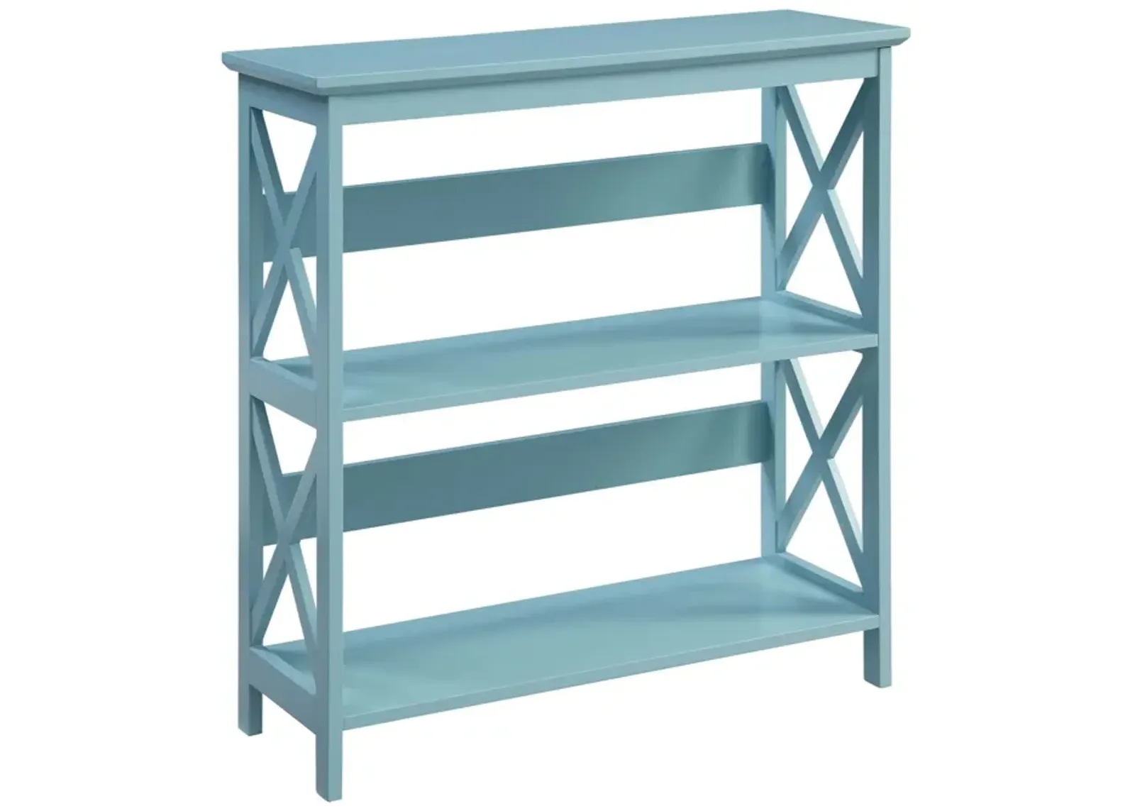 Convenience Concepts Oxford 3 Tier Bookcase, Sea Foam