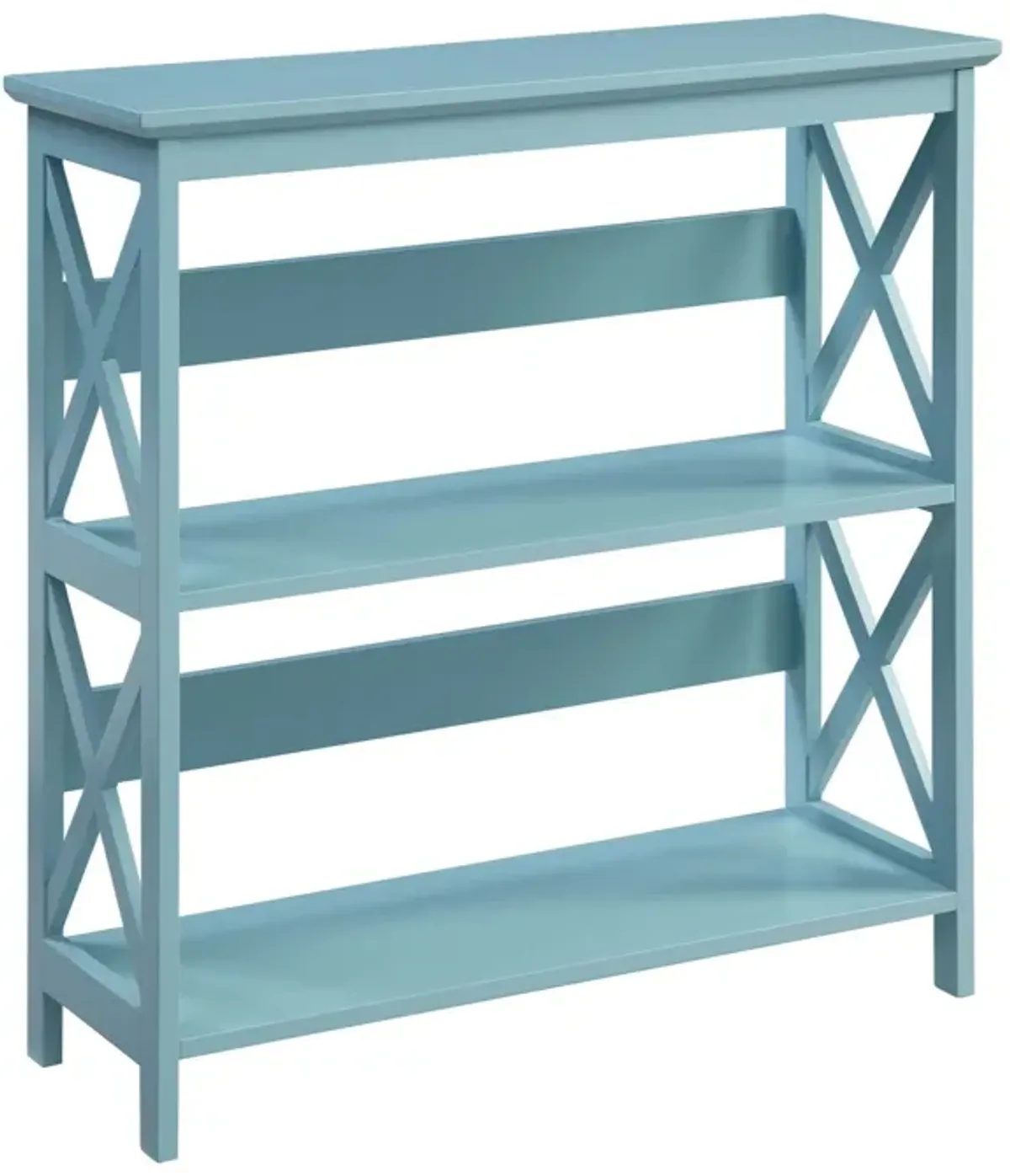 Convenience Concepts Oxford 3 Tier Bookcase, Sea Foam