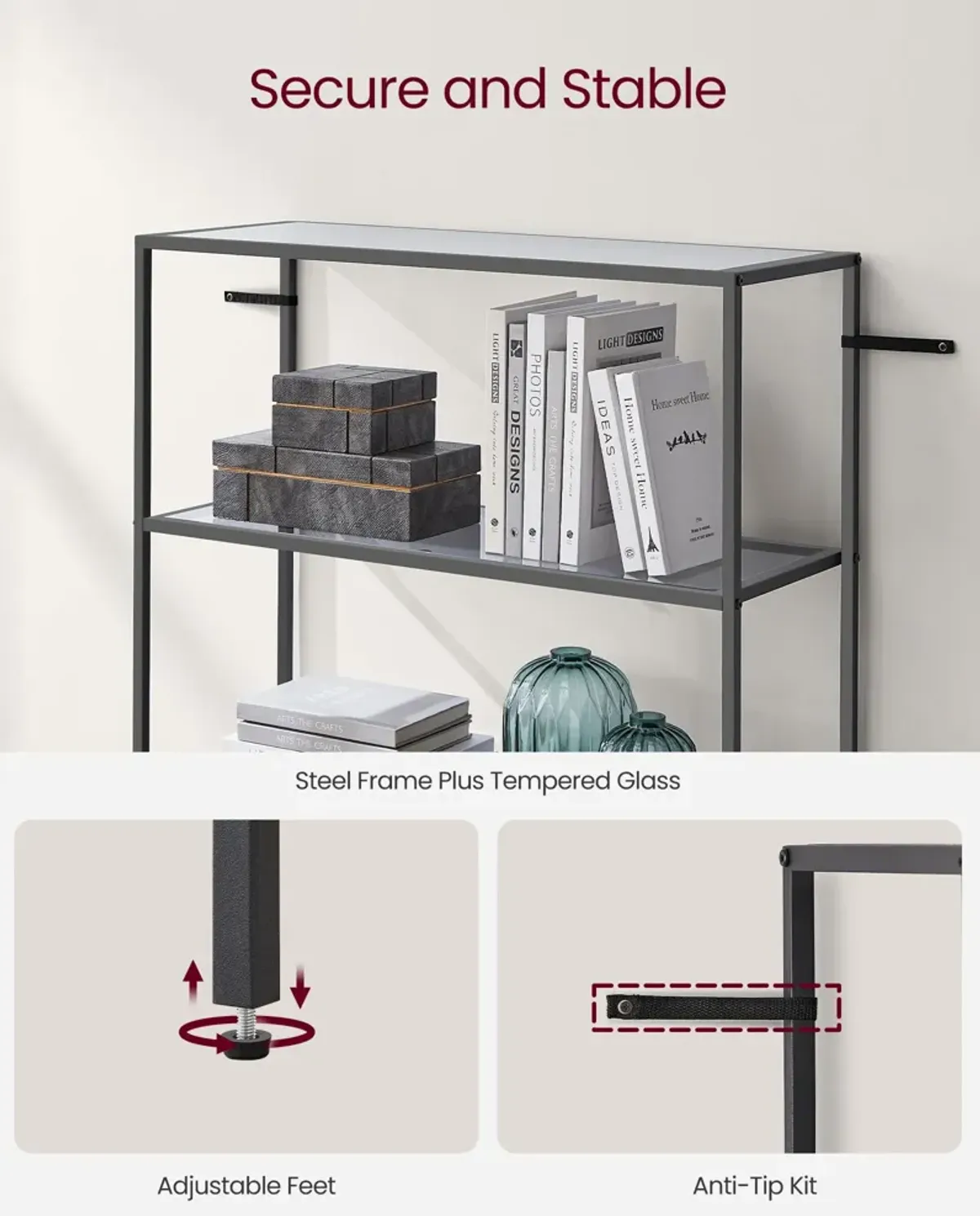 6-Tier Shelving Unit for Ample Storage and Versatile Organization