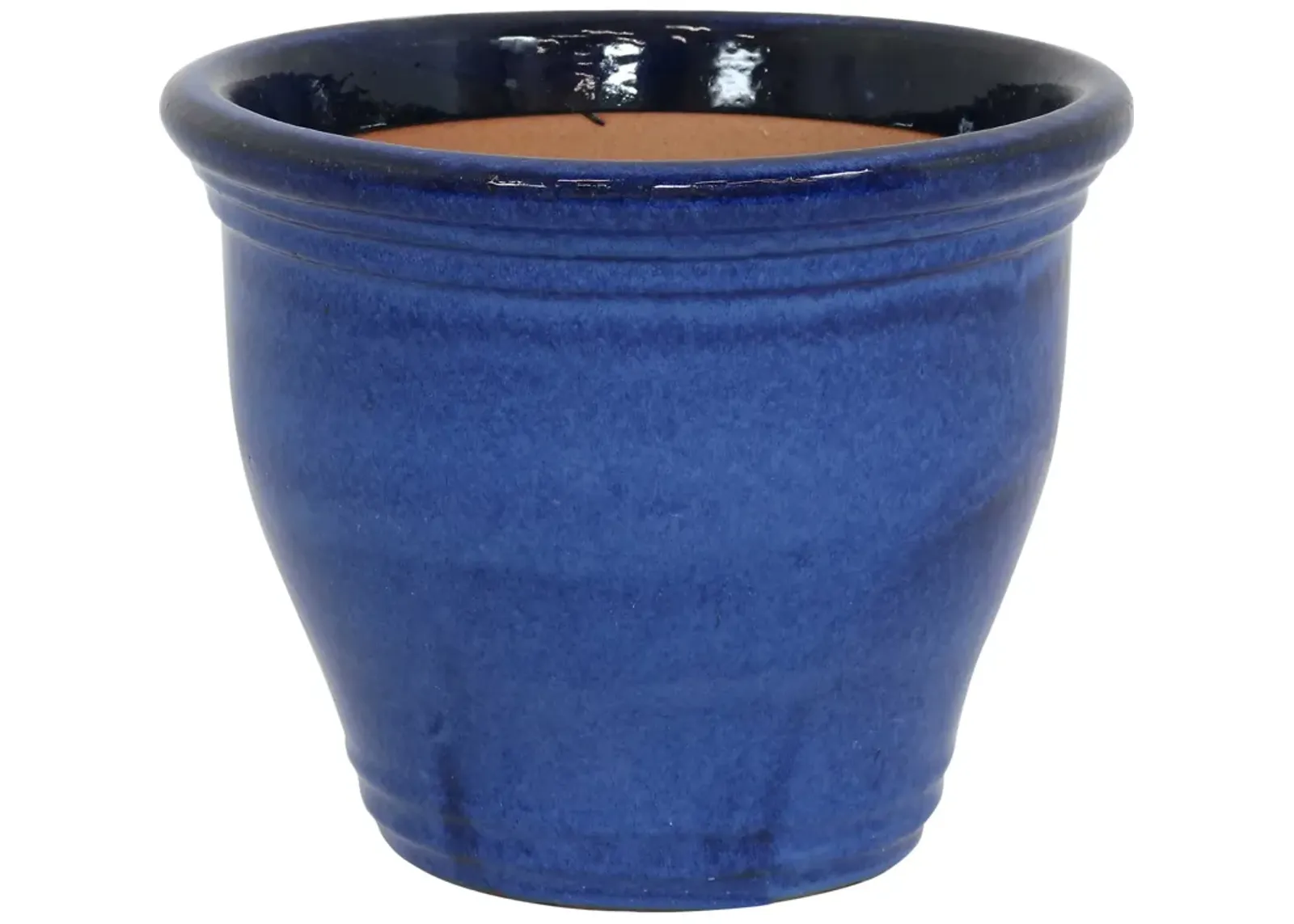 Sunnydaze Studio High-Fired Glazed Ceramic Planter