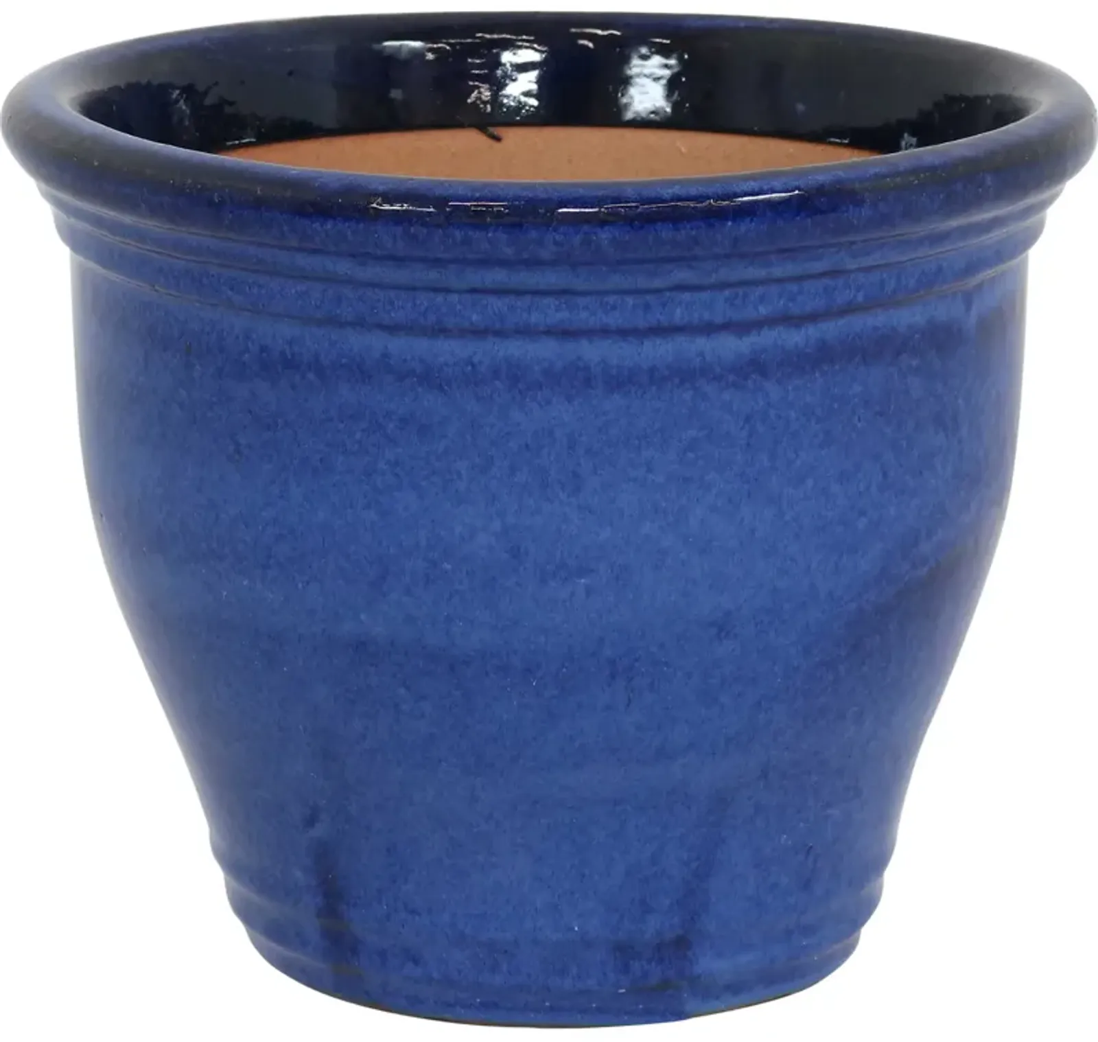 Sunnydaze Studio High-Fired Glazed Ceramic Planter