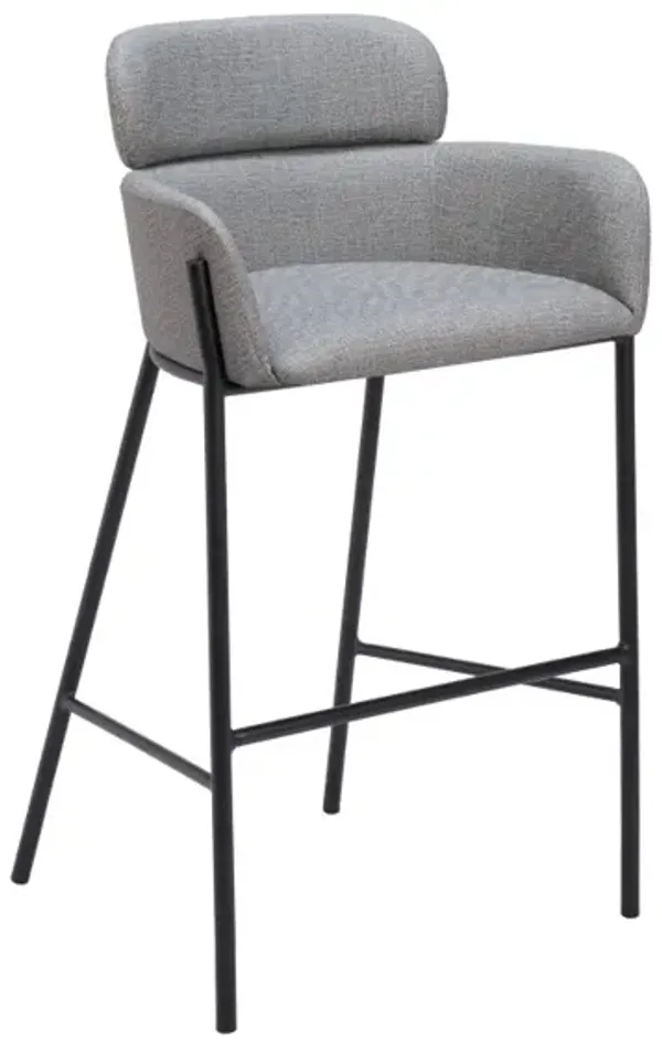 Bremor Barstool Slate Gray