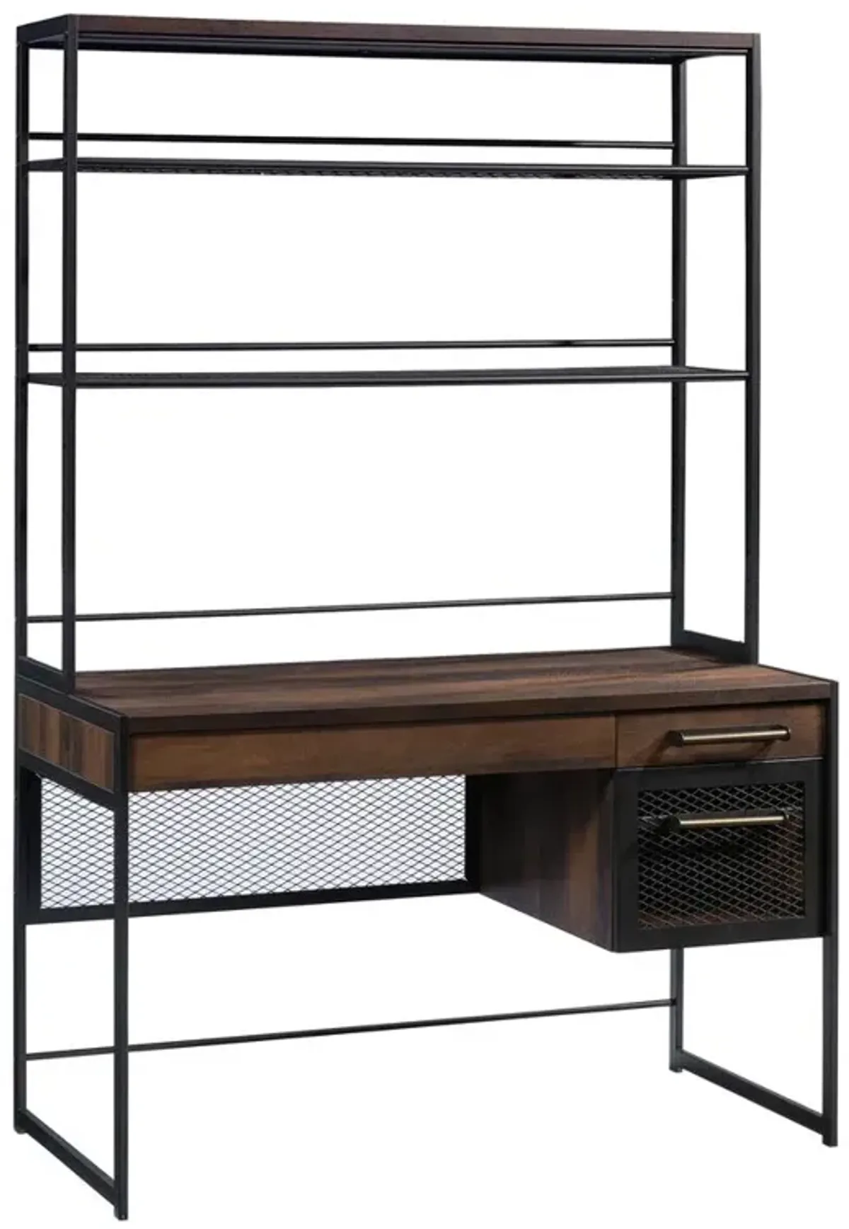 Sauder Briarbrook Single Ped Desk-Mesh Draw 3A