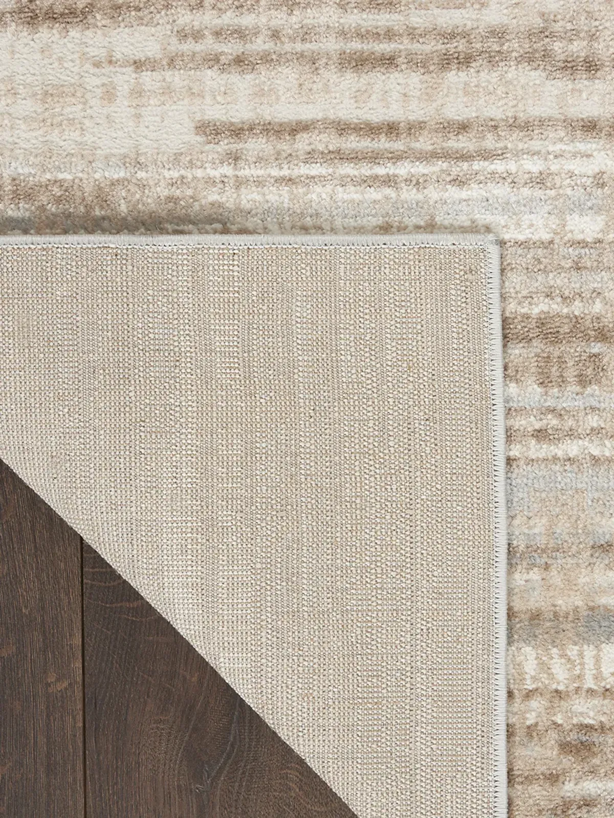 Elation ETN01 Ivory/Gray 2'2" x 20' Rug