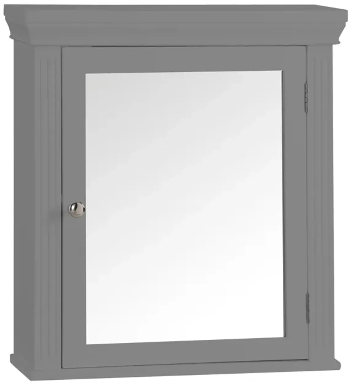 Teamson Home Stratford Removable Wooden Medicine Cabinet- Gray