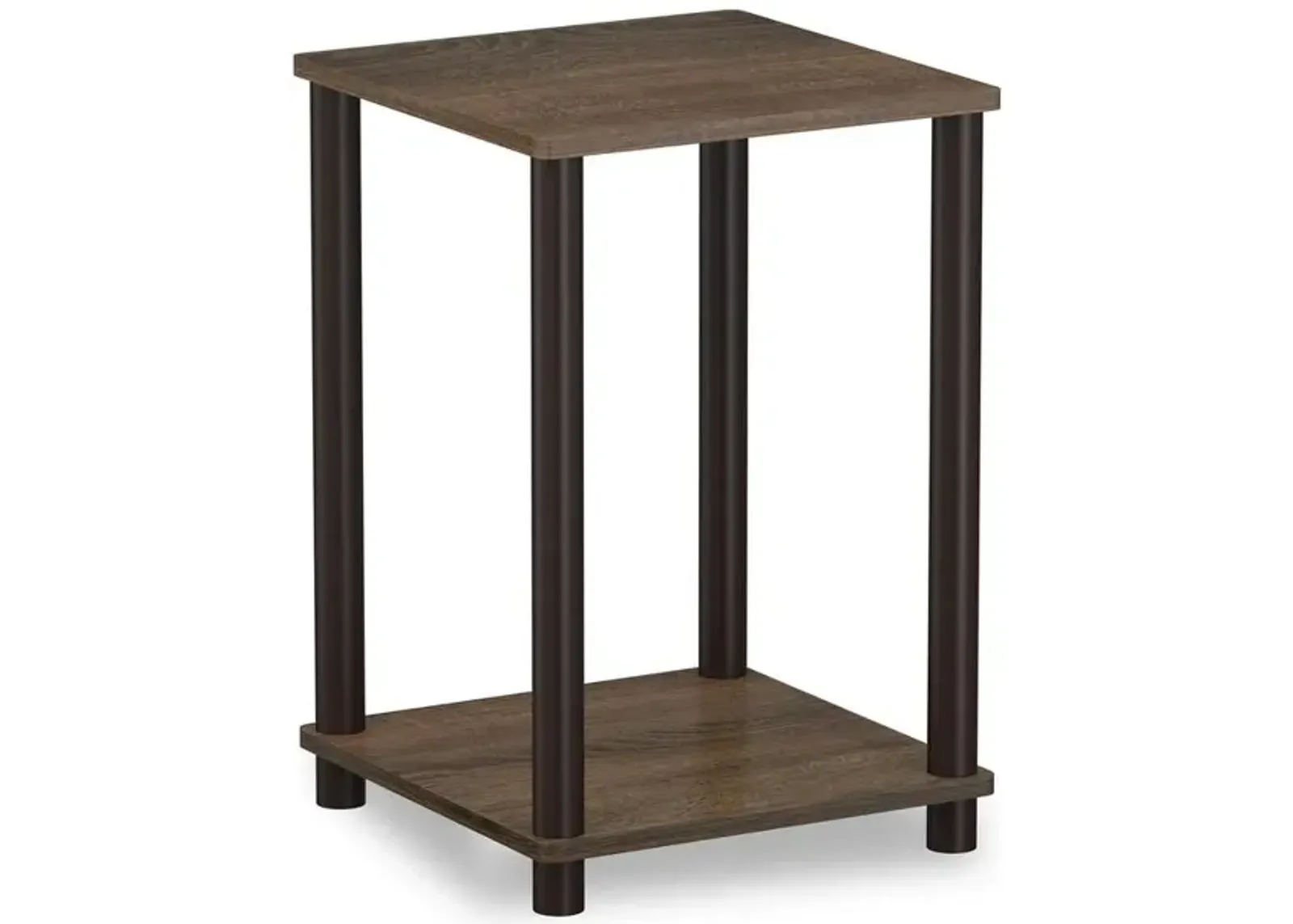 Furinno Turn-N-Tube Haydn End Table, Walnut/Brown