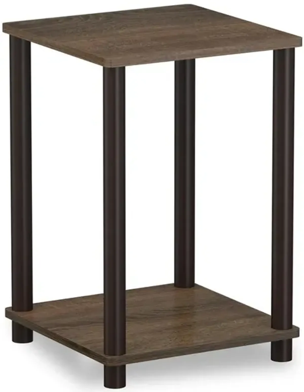 Furinno Turn-N-Tube Haydn End Table, Walnut/Brown