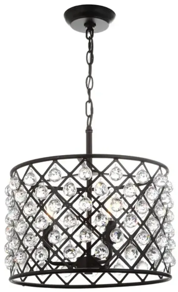 Gabrielle Crystal/Metal LED Pendant