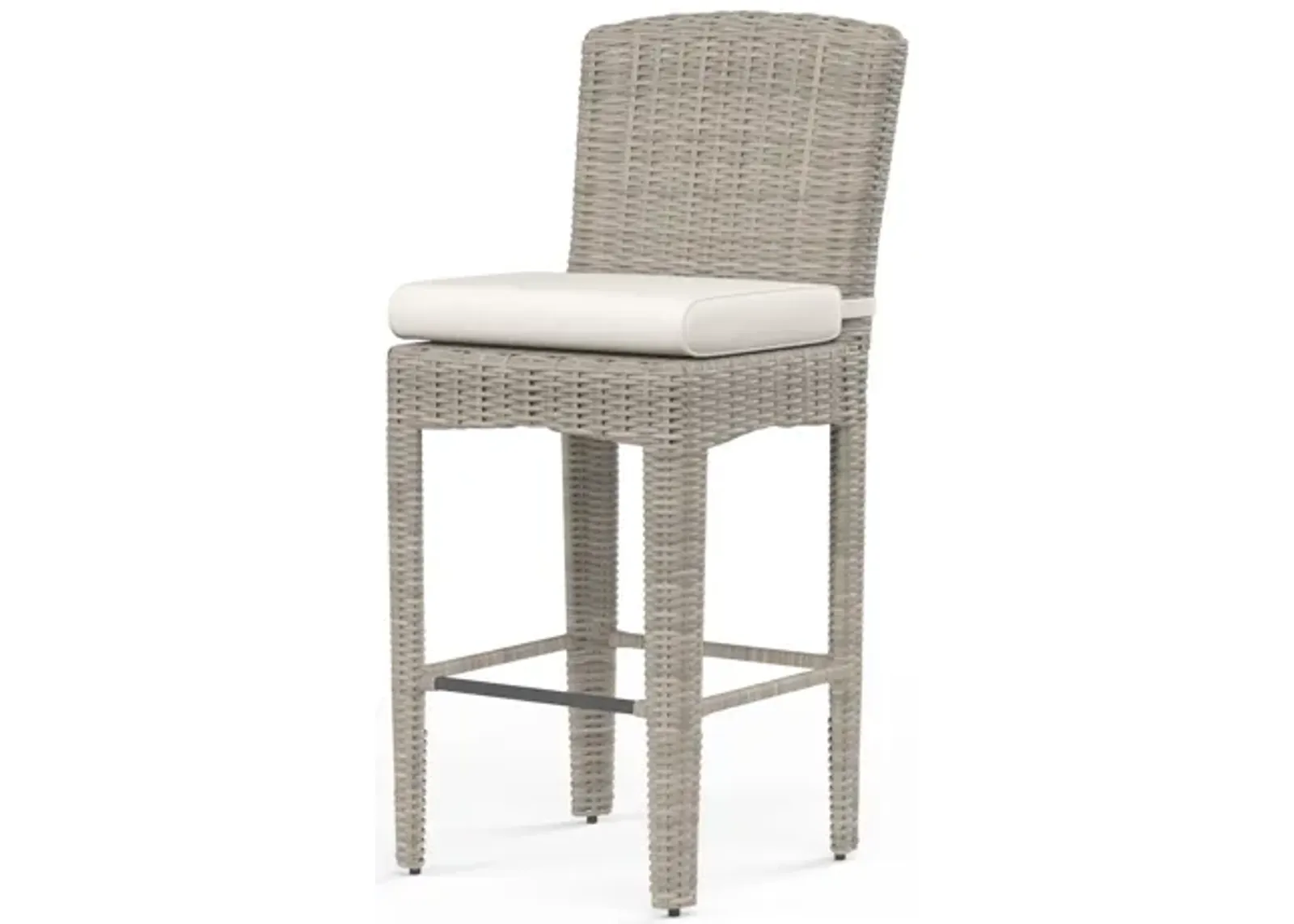 Manhattan Barstool in Linen Canvas w/ Self Welt