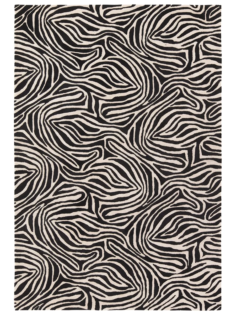 Clayton Collide Black 9' x 12' Rug