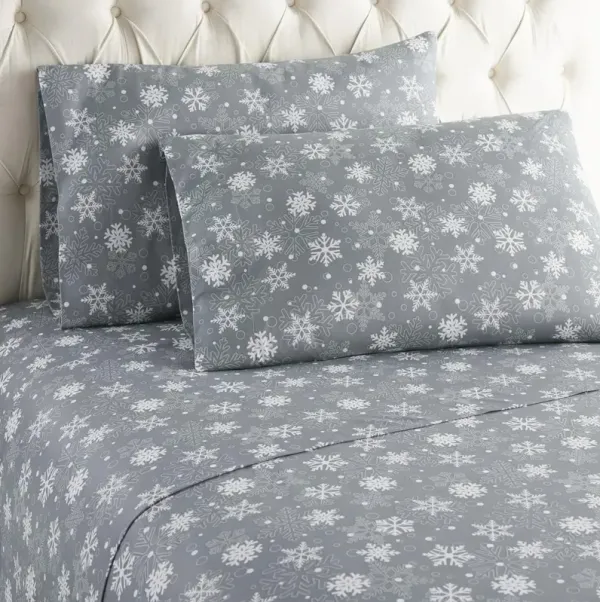 Micro Flannel Printed Deep-Pocket Sheet Set