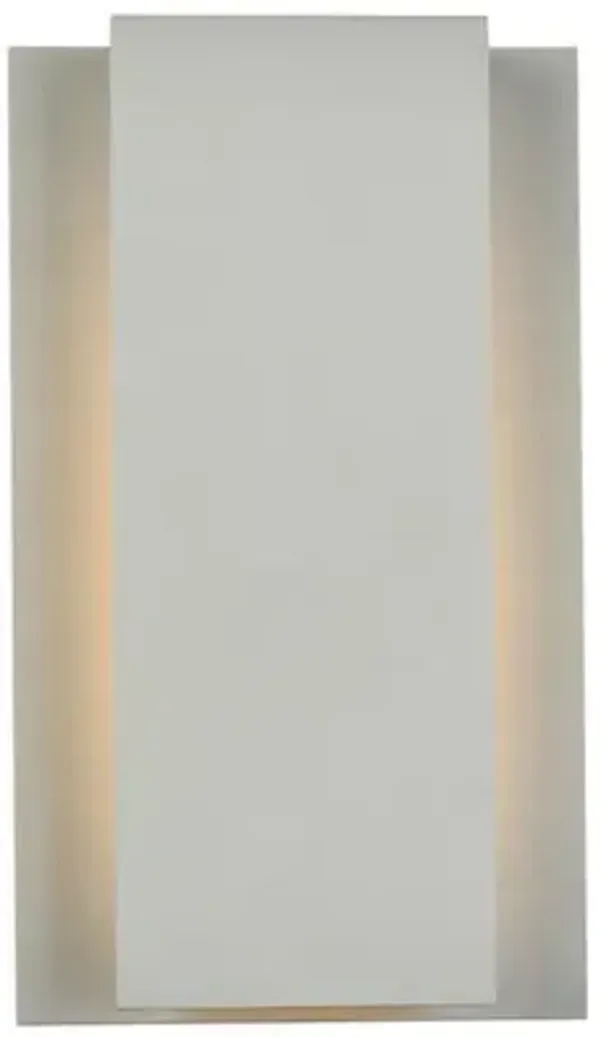 Living District Raine Integrated LED wall sconce  in silver