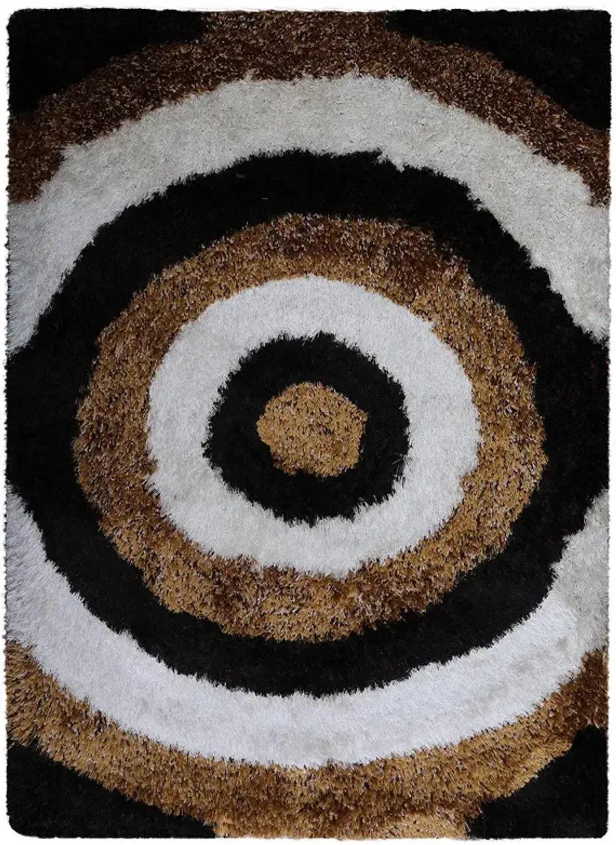 RUGSOTIC CARPETS HAND TUFTED SHAG POLYESTER ECO-FRIENDLY AREA RUGS  - 6'x9', Rectangle, Multicolor, Geometric Modern Design, High Pile Thick Handmade Anti Skid Rugs for Living Room K00082